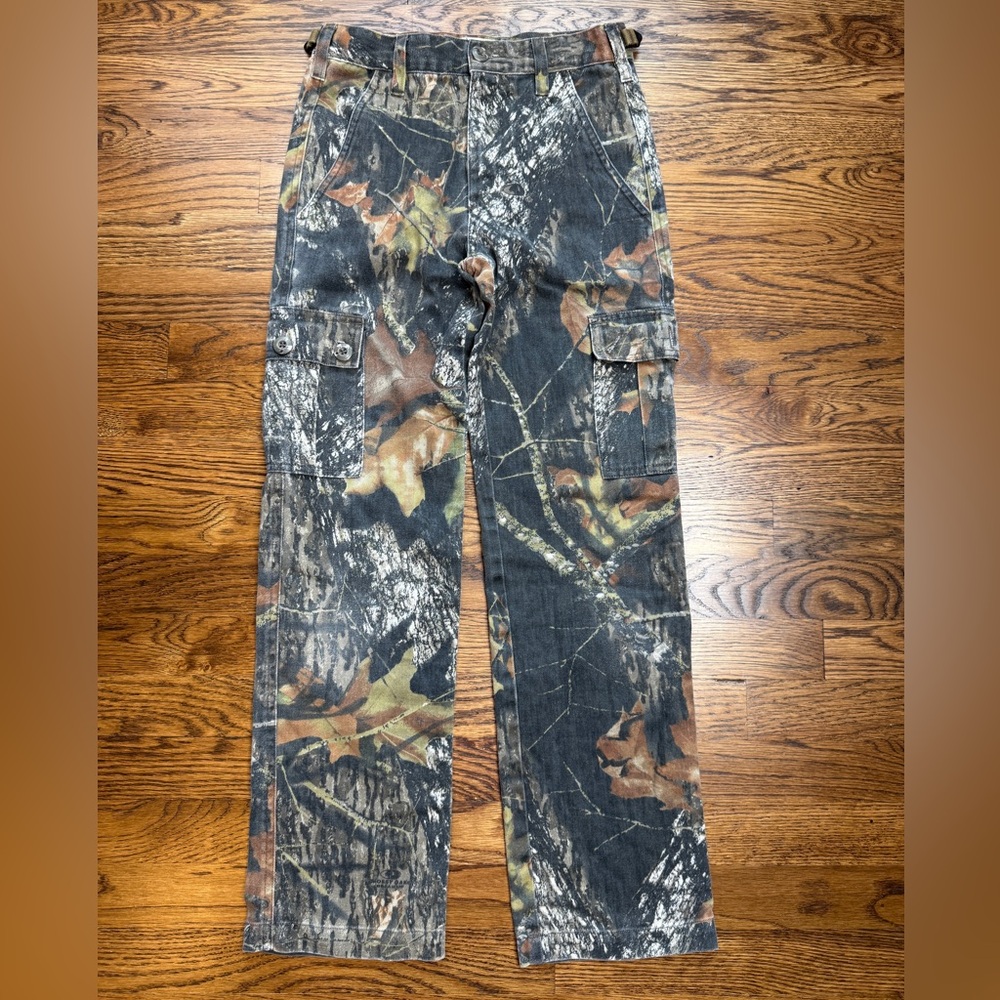 Mossy Oak Apparel Boys Junior Explorer Cargo Pants Camouflage Size YL 27 inseam